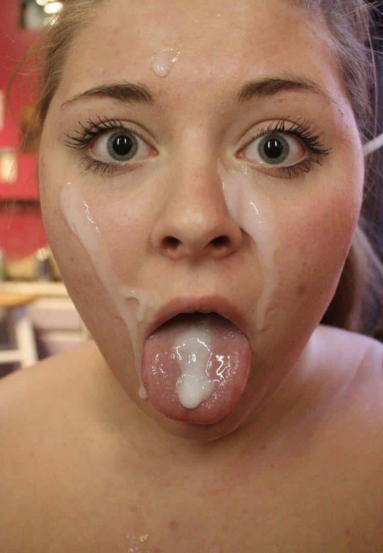 sperma pe limba fata